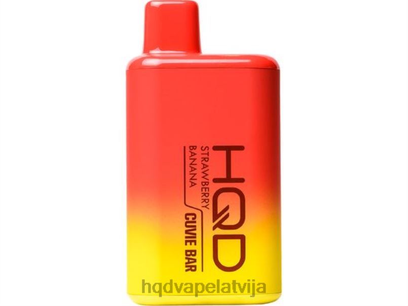 HQD Latvia - zemeņu banāns HQD CUVIE BAR vienreizējās lietošanas TNPTN253