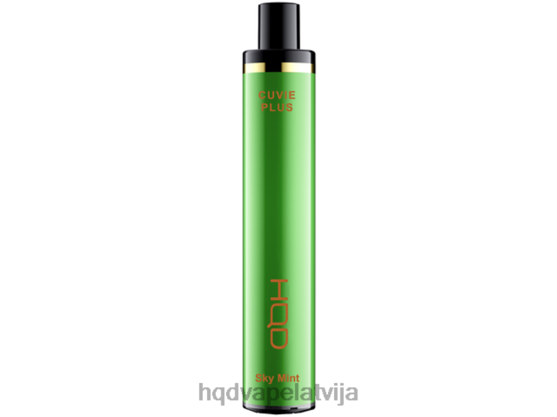 HQD Latvija - debess piparmētra HQD CUVIE PLUS vienreizējās lietošanas vape TNPTN250