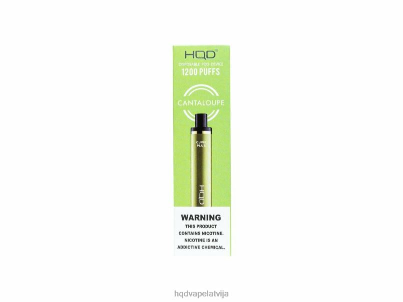 HQD Latvija - kantalupa HQD CUVIE PLUS vienreizējās lietošanas vape TNPTN150