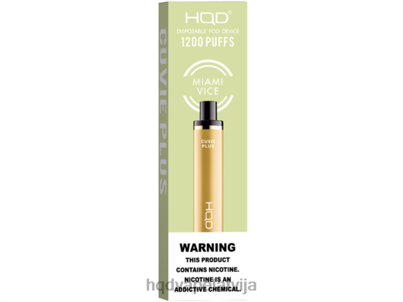 HQD Latvija - maiami netikums HQD CUVIE PLUS vienreizējās lietošanas vape TNPTN220