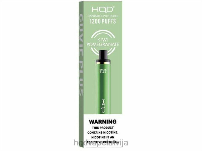 HQD cena - kivi granātābols HQD CUVIE PLUS vienreizējās lietošanas vape TNPTN205