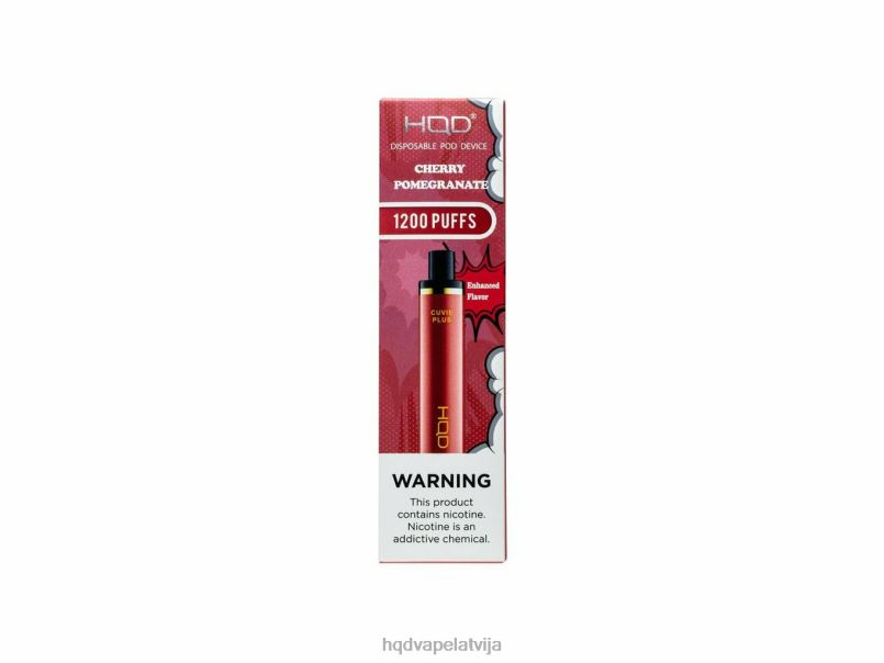 HQD vape Latvija - ķiršu granātābols HQD CUVIE PLUS vienreizējās lietošanas vape TNPTN152