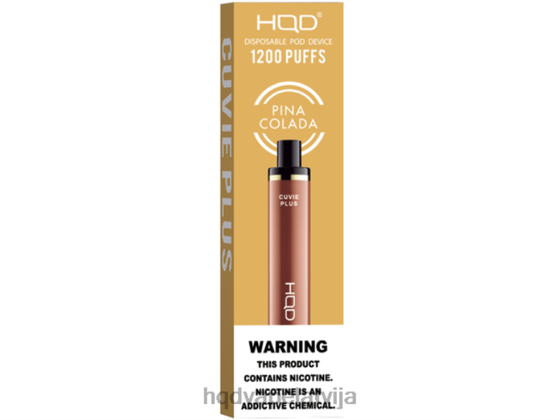 HQD vape Latvija - pina colada HQD CUVIE PLUS vienreizējās lietošanas vape TNPTN232