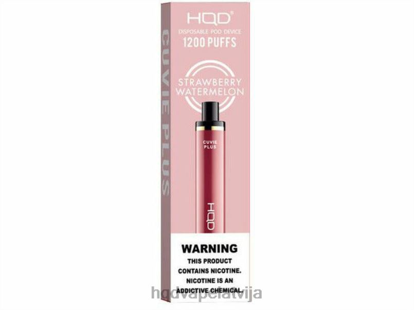 HQD vape Latvija - zemeņu arbūzs HQD CUVIE PLUS vienreizējās lietošanas vape TNPTN262