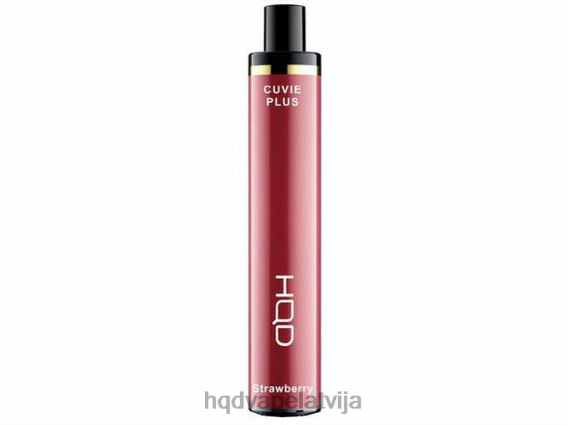 HQD vape Latvija - zemenes HQD CUVIE PLUS vienreizējās lietošanas vape TNPTN252