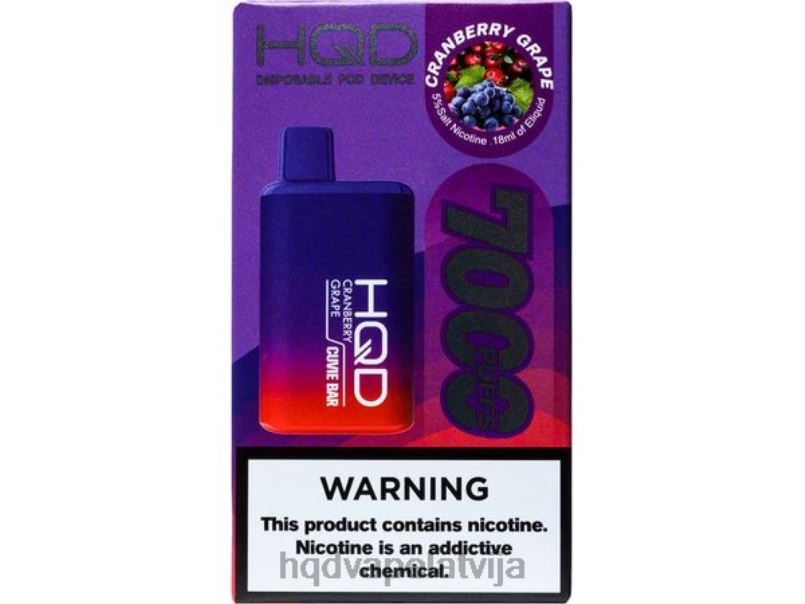 HQD vape flavors - dzērveņu vīnogas HQD CUVIE BAR vienreizējās lietošanas TNPTN161