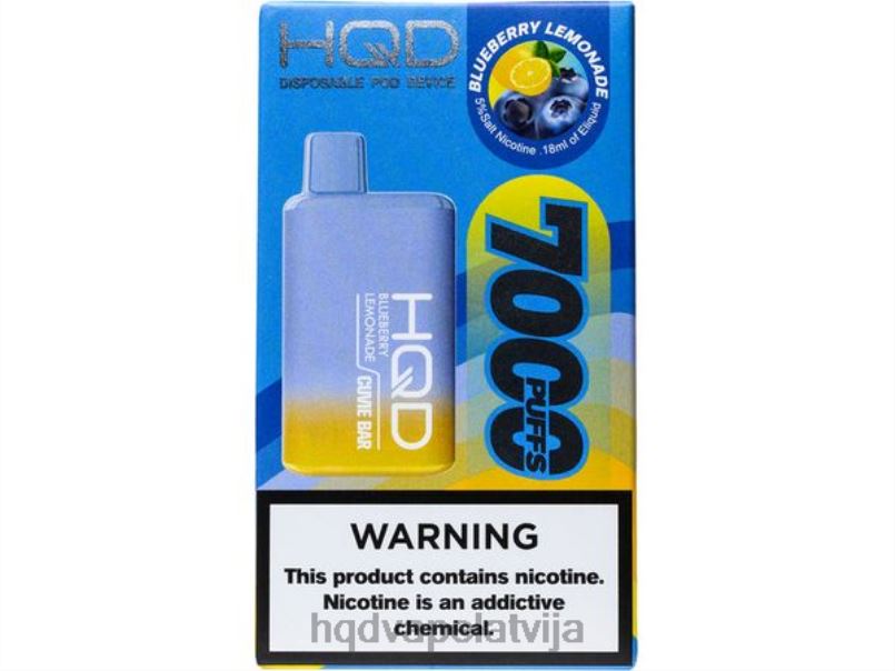 HQD vape flavors - melleņu limonāde HQD CUVIE BAR vienreizējās lietošanas TNPTN141