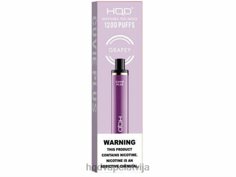HQD vape flavors - vīnogu HQD CUVIE PLUS vienreizējās lietošanas vape TNPTN171