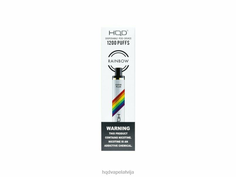 HQD vape flavors - varavīksne HQD CUVIE PLUS vienreizējās lietošanas TNPTN241