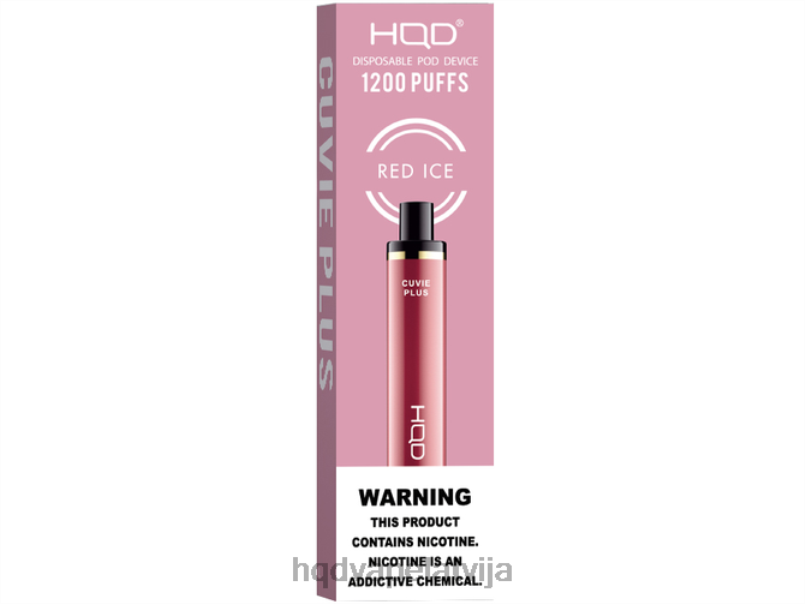 HQD vape flavours - sarkanais ledus HQD CUVIE PLUS vienreizējās lietošanas TNPTN246