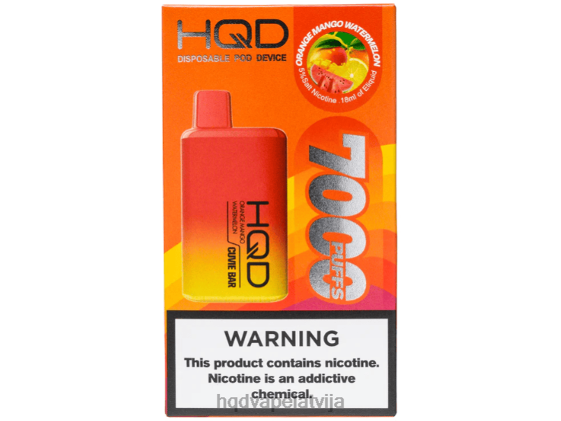 HQD vape price - apelsīnu mango arbūzs HQD CUVIE BAR vienreizējās lietošanas TNPTN227