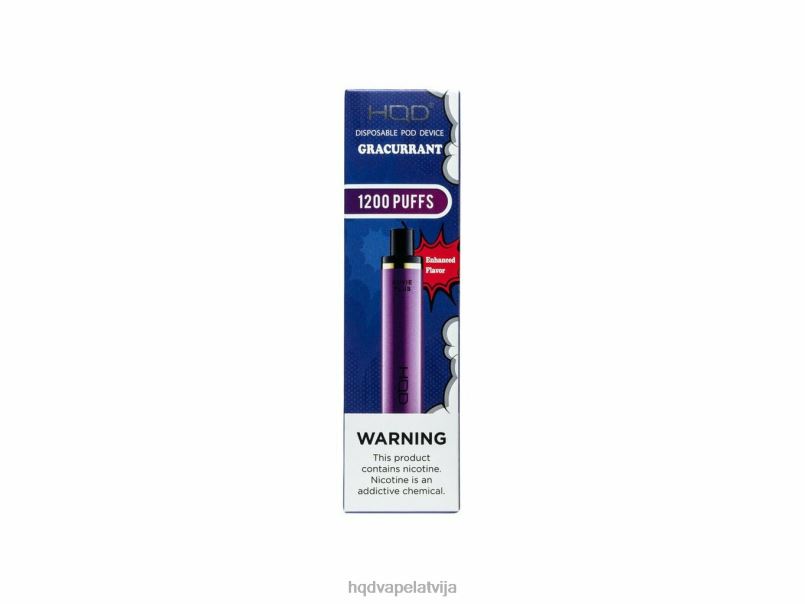 HQD vape price - gracurrant HQD CUVIE PLUS vienreizējās lietošanas vape TNPTN167
