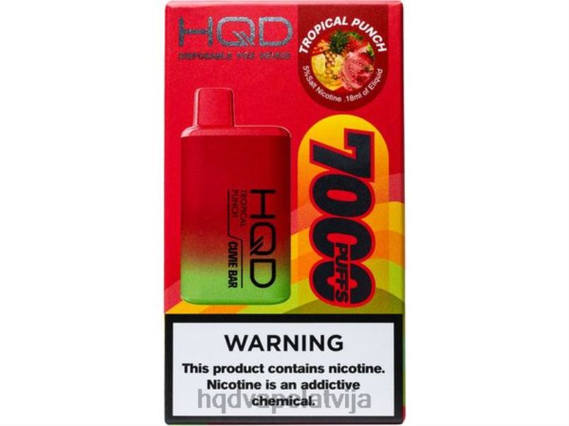 HQD vape price - tropiskais perforators HQD CUVIE BAR vienreizējās lietošanas TNPTN267