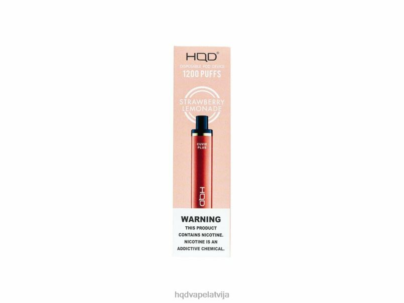 HQD vape price - zemeņu limonāde HQD CUVIE PLUS vienreizējās lietošanas vape TNPTN257