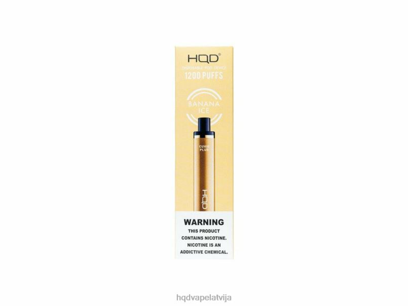 HQD vape sale - banānu ledus HQD CUVIE PLUS vienreizējās lietošanas vape TNPTN128