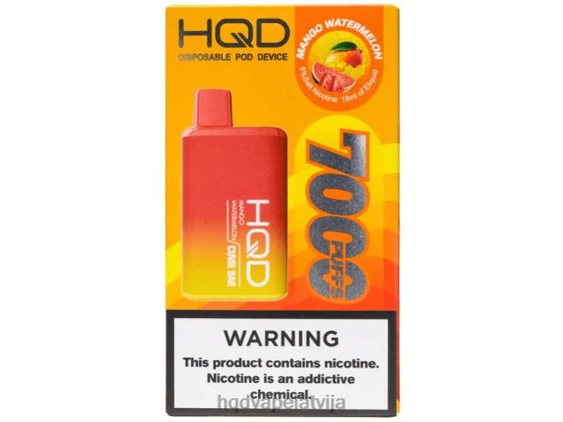 HQD vape sale - mango arbūzs HQD CUVIE BAR vienreizējās lietošanas TNPTN218