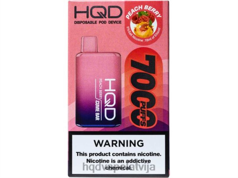 HQD vape sale - persiku ogu HQD CUVIE BAR vienreizējās lietošanas TNPTN228