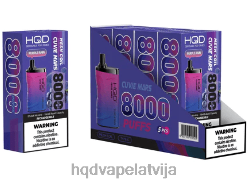 HQD vape store - rozā lietus HQD CUVIE MARS vienreizējās lietošanas TNPTN239