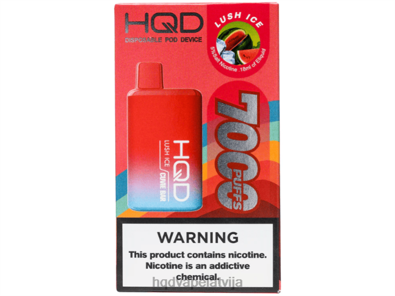 HQD vape store - sulīgs ledus HQD CUVIE BAR vienreizējās lietošanas TNPTN209