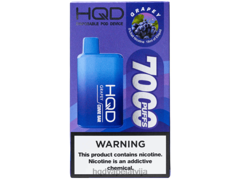HQD vape store - vīnogu HQD CUVIE BAR vienreizējās lietošanas TNPTN169