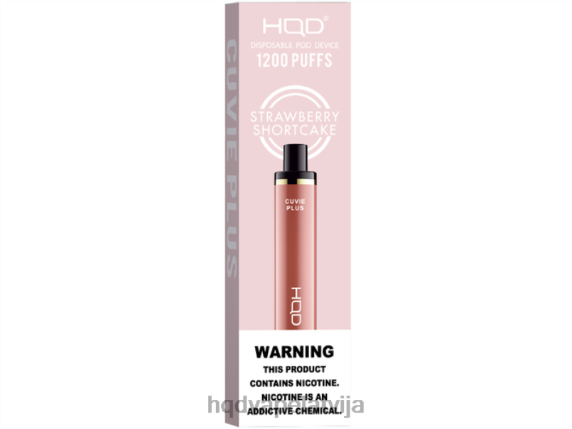 HQD vape store - zemeņu kūka HQD CUVIE PLUS vienreizējās lietošanas vape TNPTN259