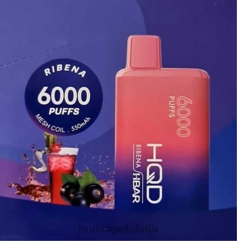 HQD Latvia - ribena HQD HBAR 6000 uzpūtienu TNPTN53