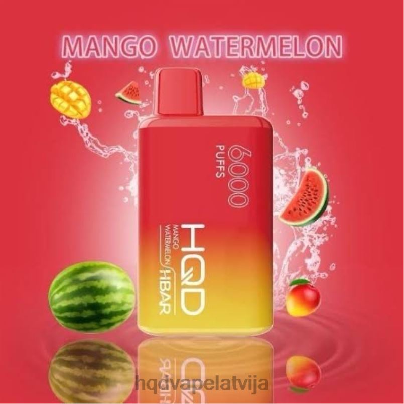 HQD cena - mango arbūzs HQD HBAR 6000 uzpūtienu TNPTN55