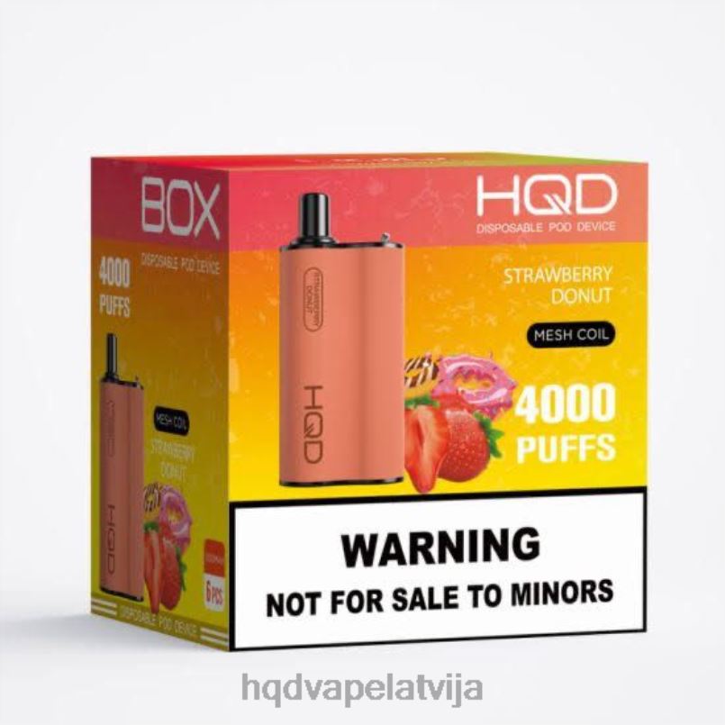 HQD vape sale - zemeņu virtulis HQD BOX 4000 uzpūtienu TNPTN118